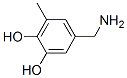 1,2-Benzenediol, 5-(aminomethyl)-3-methyl- (9CI),383423-38-9,结构式