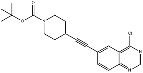 1-Boc-4-(4-클로로퀴나졸린-6-일에티닐)피페리딘