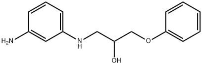 1-[(3-aminophenyl)amino]-3-phenoxypropan-2-ol  Structure