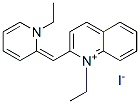 1-ethyl-2-[(1-ethyl-2(1H)-pyridylidene)methyl]quinolinium iodide Struktur