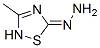 3-Methyl-1,2,4-thiadiazol-5(2H)-one hydrazone 结构式