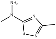 3-Methyl-5-(1-methylhydrazino)-1,2,4-thiadiazole 结构式