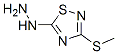 3-(Methylthio)-1,2,4-thiadiazol-5-ylhydrazine 结构式