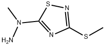 5-(1-Methylhydrazino)-3-(methylthio)-1,2,4-thiadiazole,38362-24-2,结构式