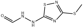 2-(3-Methylthio-1,2,4-thiadiazol-5-yl)hydrazinecarbaldehyde 结构式