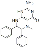 2-Amino-5,6,7,8-tetrahydro-5-methyl-6,7-diphenyl-4(1H)-pteridinone Structure