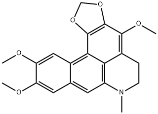 4,10,11-Trimethoxy-7-methyl-7H-benzo[g]-1,3-benzodioxolo[6,5,4-de]quinoline Struktur