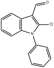 2-氯-1-苯基-3-吲哚甲醛 结构式