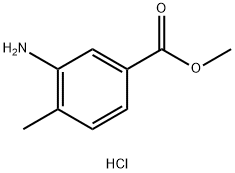 BENZOIC ACID, 3-AMINO-4-METHYL-, METHYL ESTER, HYDROCHLORIDE Struktur