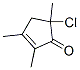 2-Cyclopenten-1-one,  5-chloro-2,3,5-trimethyl-,38380-52-8,结构式