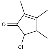 2-Cyclopenten-1-one,  5-chloro-2,3,4-trimethyl- 结构式