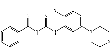 N-(2-Methoxy-5-MorpholinophenylcarbaMothioyl)benzaMide Struktur
