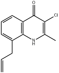 4(1H)-Quinolinone,  3-chloro-2-methyl-8-(2-propenyl)-  (9CI) 结构式