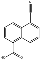 5-氰基-1-萘酸,3839-20-1,结构式