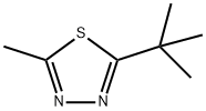 1,3,4-Thiadiazole,  2-(1,1-dimethylethyl)-5-methyl- 化学構造式