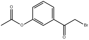 2-BROMO-3'-ACETYLOXYLACETOPHENONE Structure