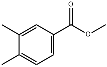 3,4-ジメチル安息香酸メチル 化学構造式