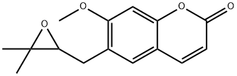 7-Methoxy-6-(3,3-dimethyloxiranylmethyl)-2H-1-benzopyran-2-one 结构式