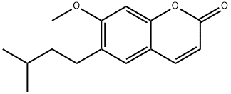 7-Methoxy-6-(3-methylbutyl)-2H-1-benzopyran-2-one 结构式