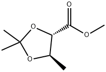 METHYL (4S)-TRANS-2,2,5-TRIMETHYL-1,3-DIOXOLANE-4-CARBOXYLATE Struktur