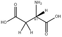 L-天冬氨酸-D3,3842-25-9,结构式