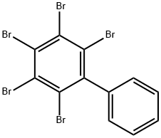 1,2,3,4,5-pentabromo-6-phenyl-benzene Structure