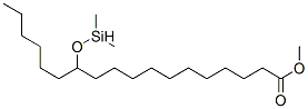 12-[(ジメチルシリル)オキシ]オクタデカン酸メチル 化学構造式