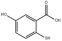 Benzoic acid, 5-hydroxy-2-Mercapto- Structure