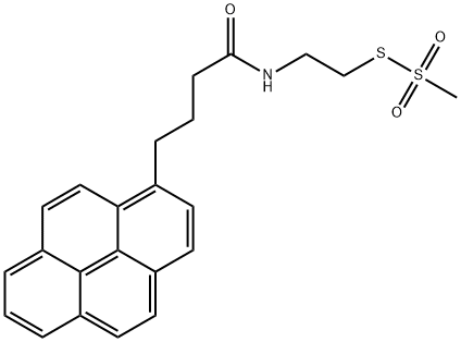 2-[3-(1-Pyrenyl)propylcarboxamido]ethyl Methanethiosulfonate, 384342-66-9, 结构式