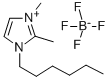 1-己基-2,3-二甲基咪唑四氟硼酸盐, 384347-21-1, 结构式