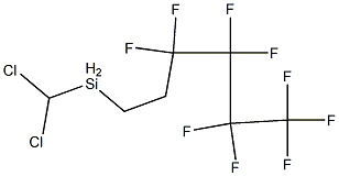 (1H,1H,2H,2H-PERFLUORO-N-HEXYL)METHYLDICHLORO-SILANE Structure