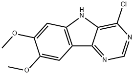 4-chloro-7,8-dimethoxy-5H-pyrimido[5,4-b]indole Struktur