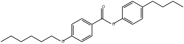 4-(ヘキシルオキシ)安息香酸4-ブチルフェニル 化学構造式