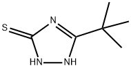 3-tert-butyl-1H-1,2,4-triazole-5-thiol Struktur