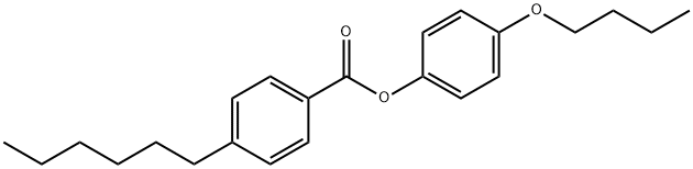 4-N-BUTYLOXYPHENYL 4-N-HEXYLBENZOATE Struktur