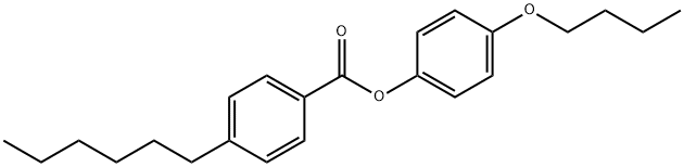 4-N-BUTYLOXYPHENYL 4-N-HEXYLBENZOATE 化学構造式