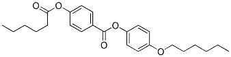 4-(Hexanoyloxy)benzoic acid 4-(hexyloxy)phenyl ester 结构式