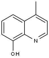 4-甲基-8-羟基喹啉 结构式