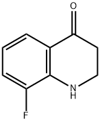 8-フルオロ-2,3-ジヒドロキノリン-4-オン 化学構造式