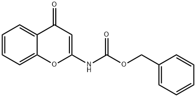 Carbamic acid, (4-oxo-4H-1-benzopyran-2-yl)-, phenylmethyl ester (9CI) Structure