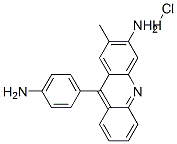 9-(4-aminophenyl)-2-methylacridin-3-amine monohydrochloride Structure