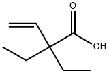 2,2-ジエチル-3-ブテン酸 化学構造式
