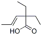 2,2-ジエチル-3-ペンテン酸 化学構造式