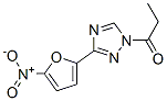 3-(5-Nitro-2-furanyl)-1-(1-oxopropyl)-1H-1,2,4-triazole Structure