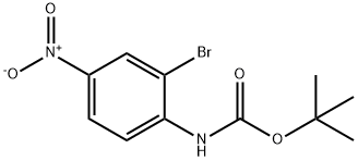 (2-溴-4-硝基苯基)氨基甲酸叔丁酯, 384793-20-8, 结构式