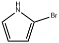 2-ブロモ-1H-ピロール 化学構造式