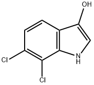 1H-Indol-3-ol, 6,7-dichloro- Struktur