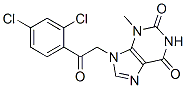 1H-Purine-2,6-dione,  9-[2-(2,4-dichlorophenyl)-2-oxoethyl]-3,9-dihydro-3-methyl- Structure