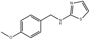N-(4-メトキシベンジル)チアゾール-2-アミン 化学構造式