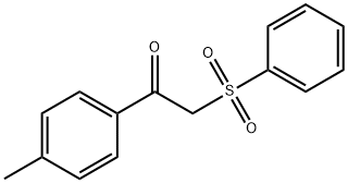 4'-メチル-α-(フェニルスルホニル)アセトフェノン 化学構造式